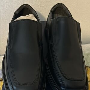 Dockers Black Oxford Shoes Smooth Leather Design